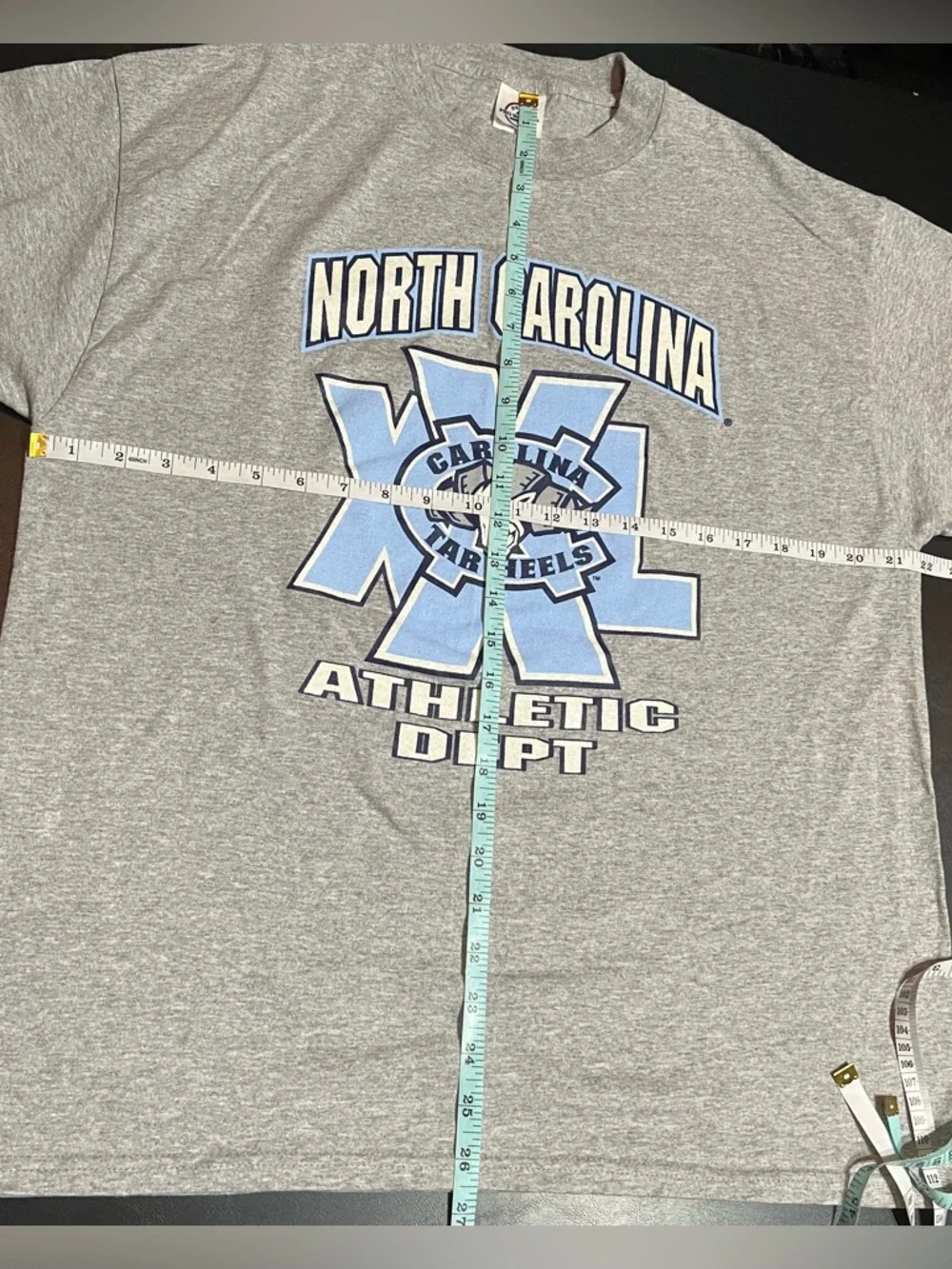 Vintage North Carolina Tar Heels Ram Logo Gray T-Shirt - Picture 4 of 7